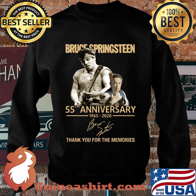 Bruce springsteen 55th anniversary 1965 2020 thank you for the memories signature s Sweater