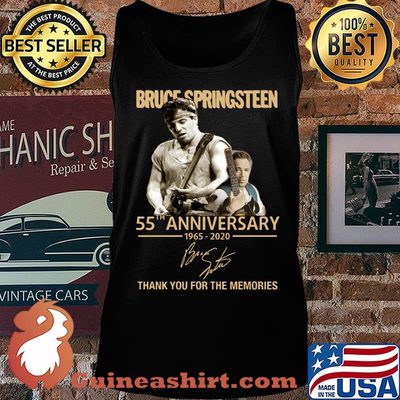 Bruce springsteen 55th anniversary 1965 2020 thank you for the memories signature s Tank top