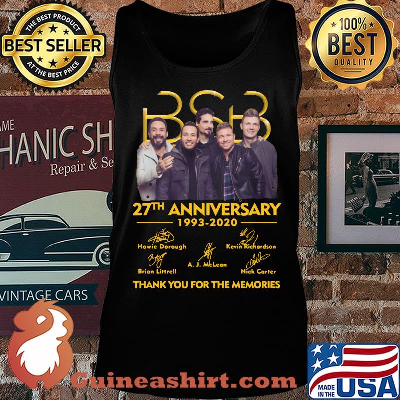 Bsb 27th anniversary 1993 2020 thank you for the memories signatures s Tank top