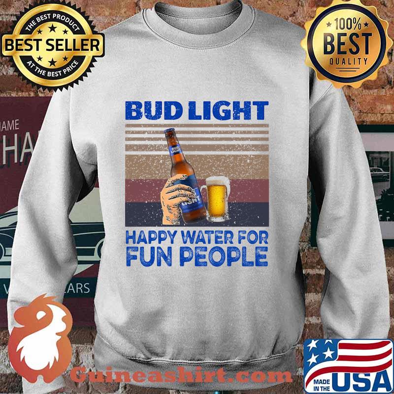 Bud light happy water for fun people vintage retro s Sweater