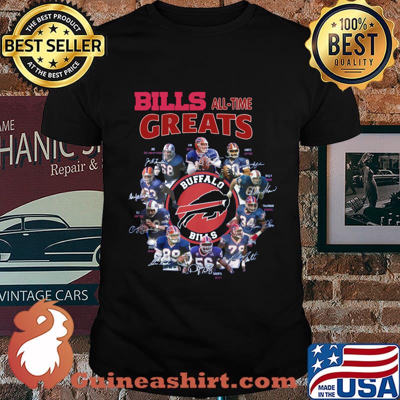Buffalo bills all time greats signatures shirt