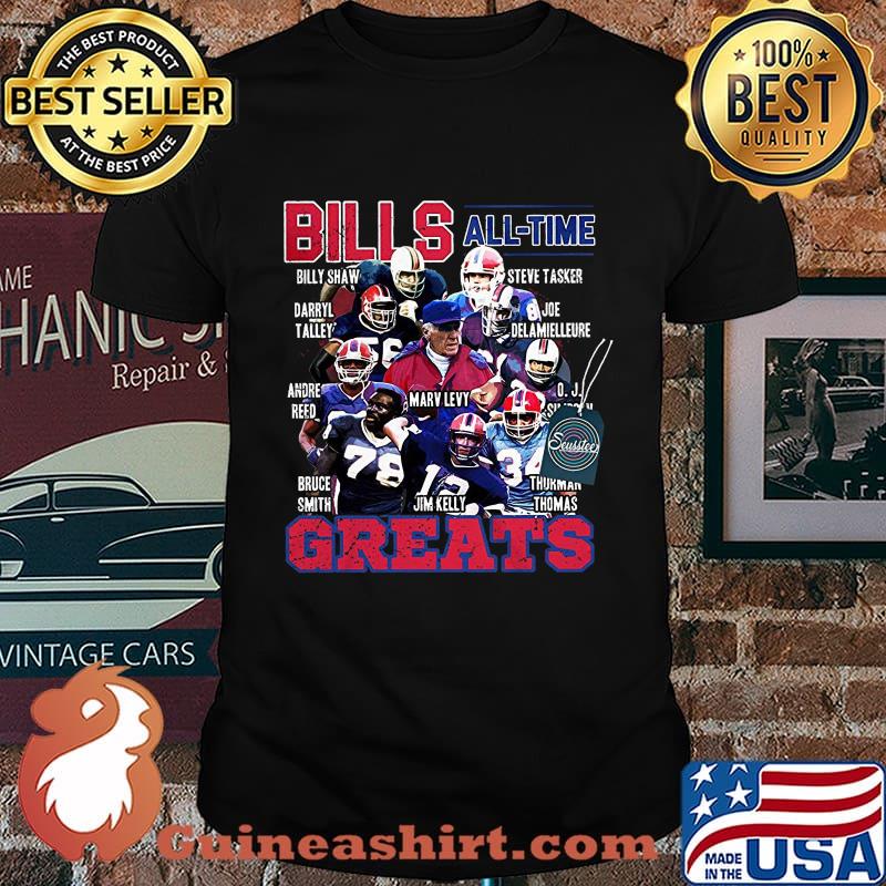 Buffalo bills alll time greats signatures shirt