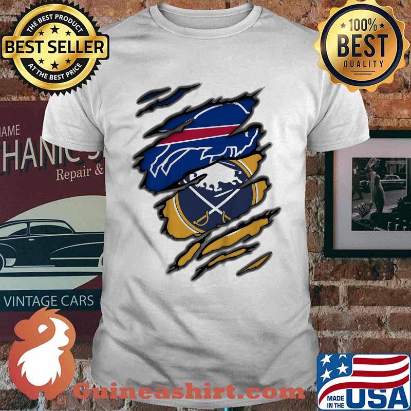 Buffalo bills and buffalo sabres logo shirt