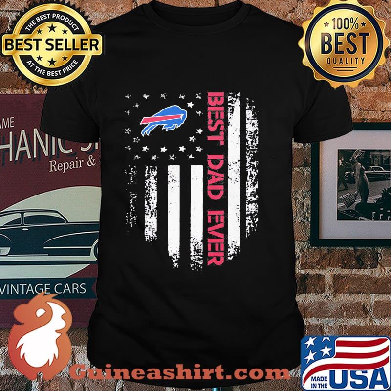 Buffalo bills best dad ever american flag independence day shirt