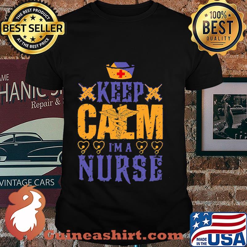 Caduceus keep calm i'm a nurse shirt