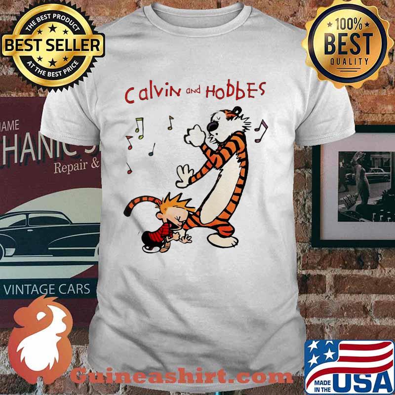 Calvin and hobbes singing shirt