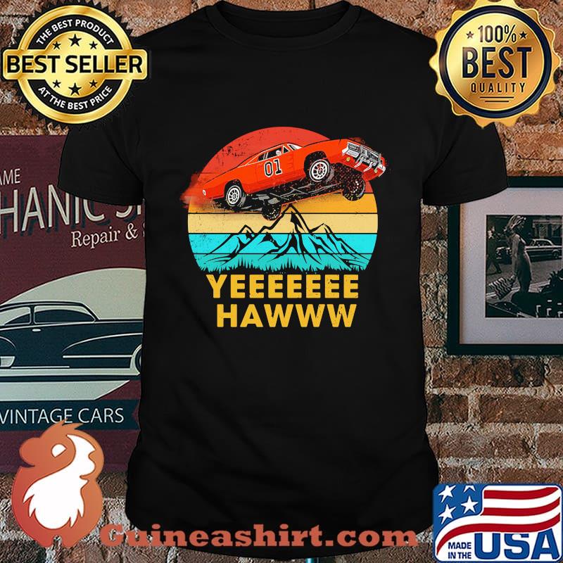 Car 01 yee haw vintage retro shirt
