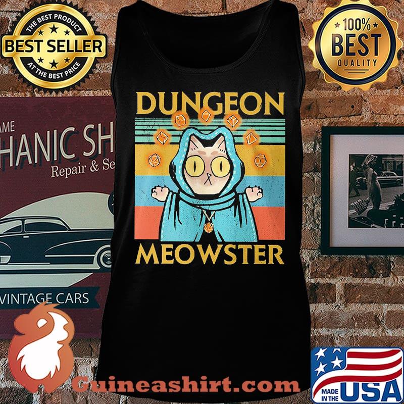 Cat witch dungeon meowster vintage retro s Tank top