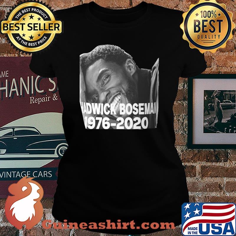 Chadwick boseman rip black panther actor picture 1976 2020 s Laides tee