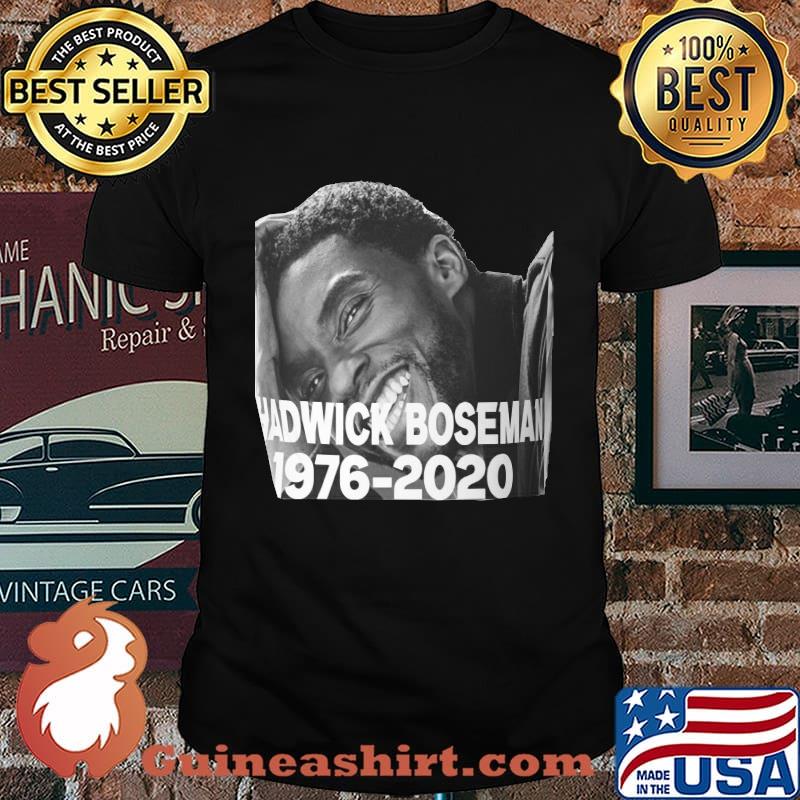 Chadwick boseman rip black panther actor picture 1976 2020 shirt