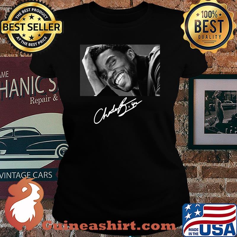 Chadwick cast black panther signature s Laides tee