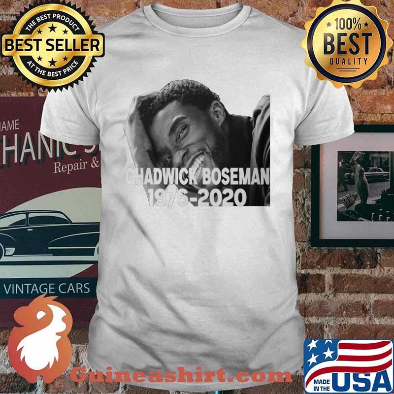 Chadwick rip black panther actor 1977 2020 smiling picture shirt