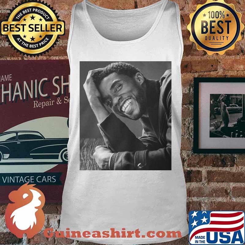 Chadwick rip black panther actor smiling picture s Tank top