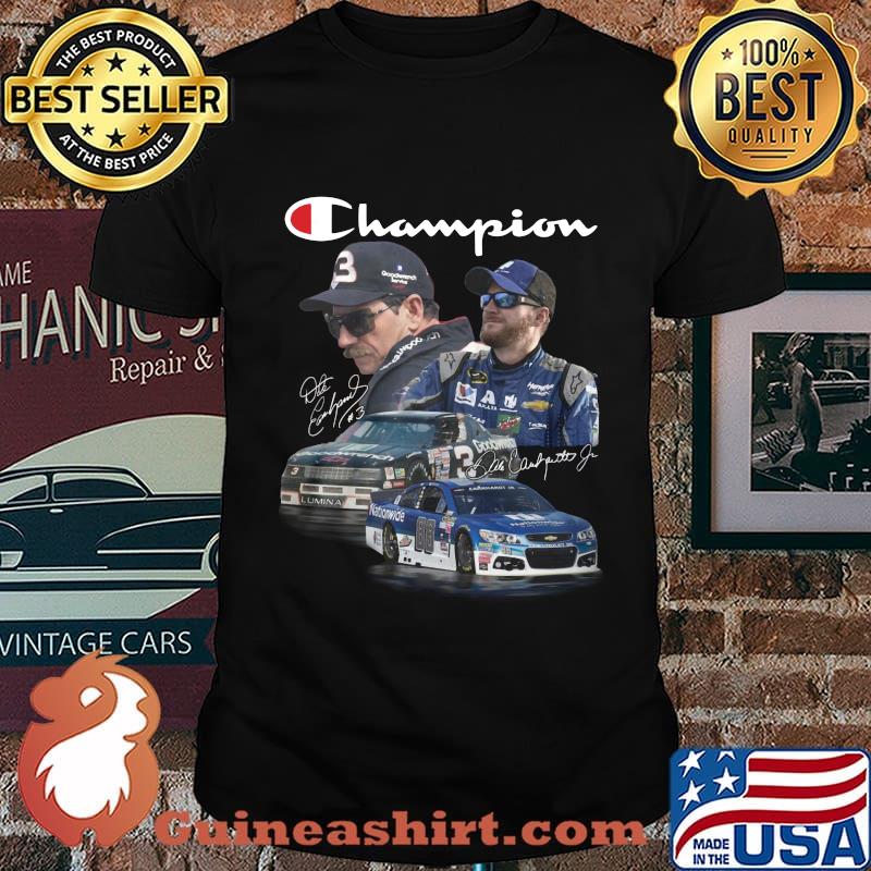Champion dale earnhardt #3 goodwrench dale earnhardt jr. 88 signature shirt