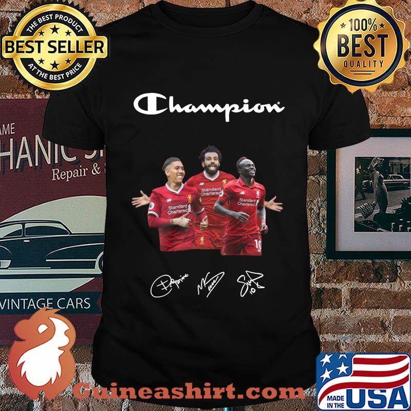 Champions liverpool football club player signatures shirt