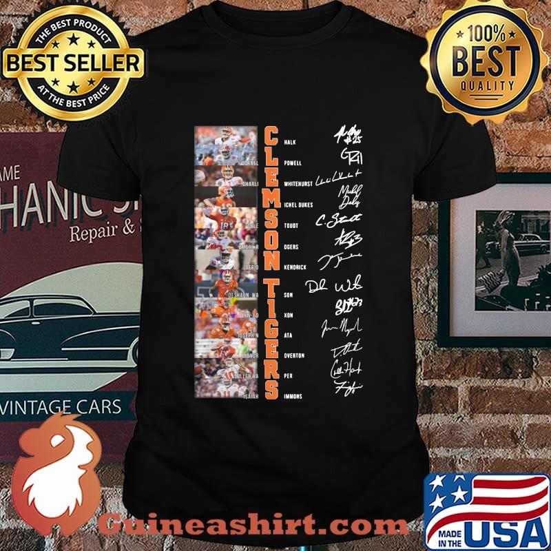 Clemson tigers football players signatures shirt