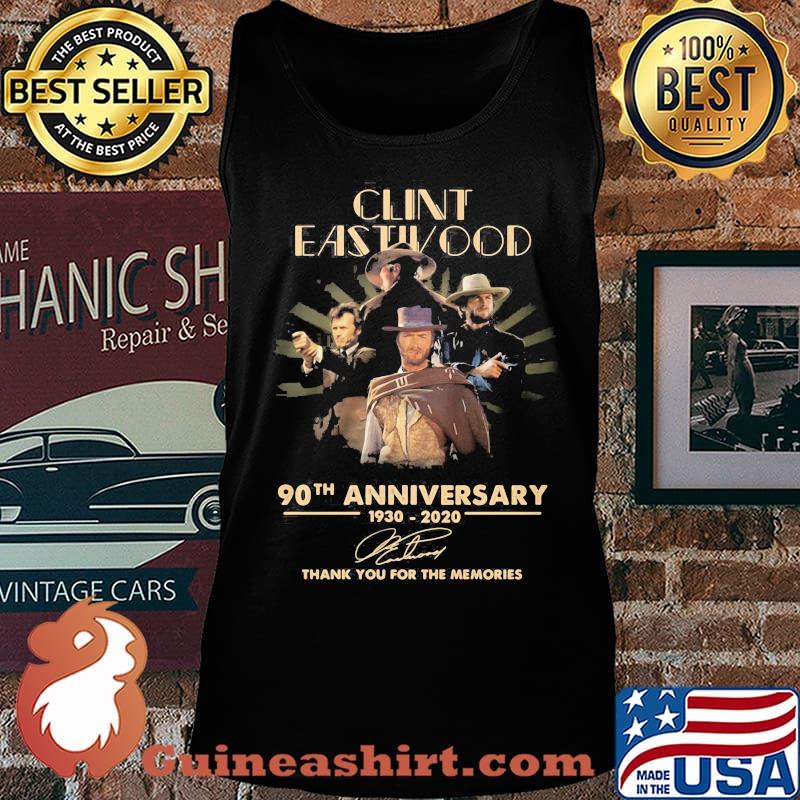 Clint eastwood 90th anniversary 1930 2020 thank you for the memories signatures s Tank top