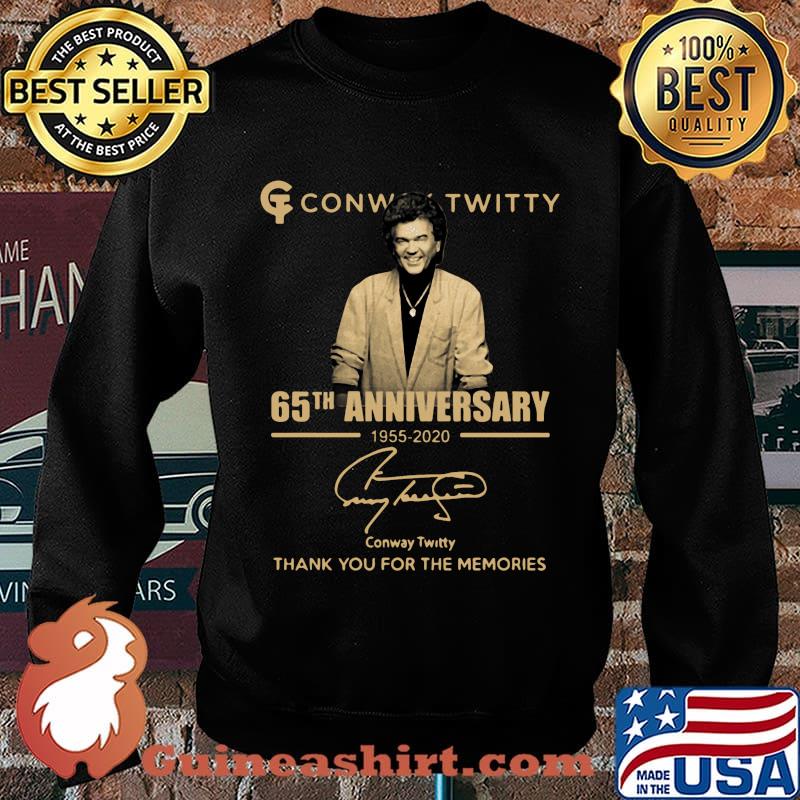 Conway twitty 65th anniversary 1955 2020 thank you for the memories signature s Sweater