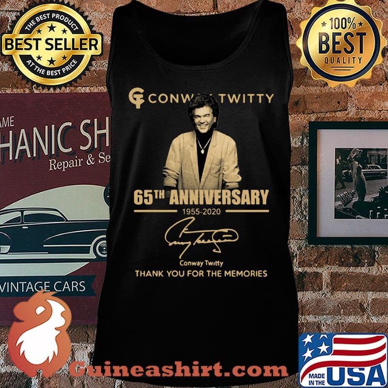 Conway twitty 65th anniversary 1955 2020 thank you for the memories signature s Tank top