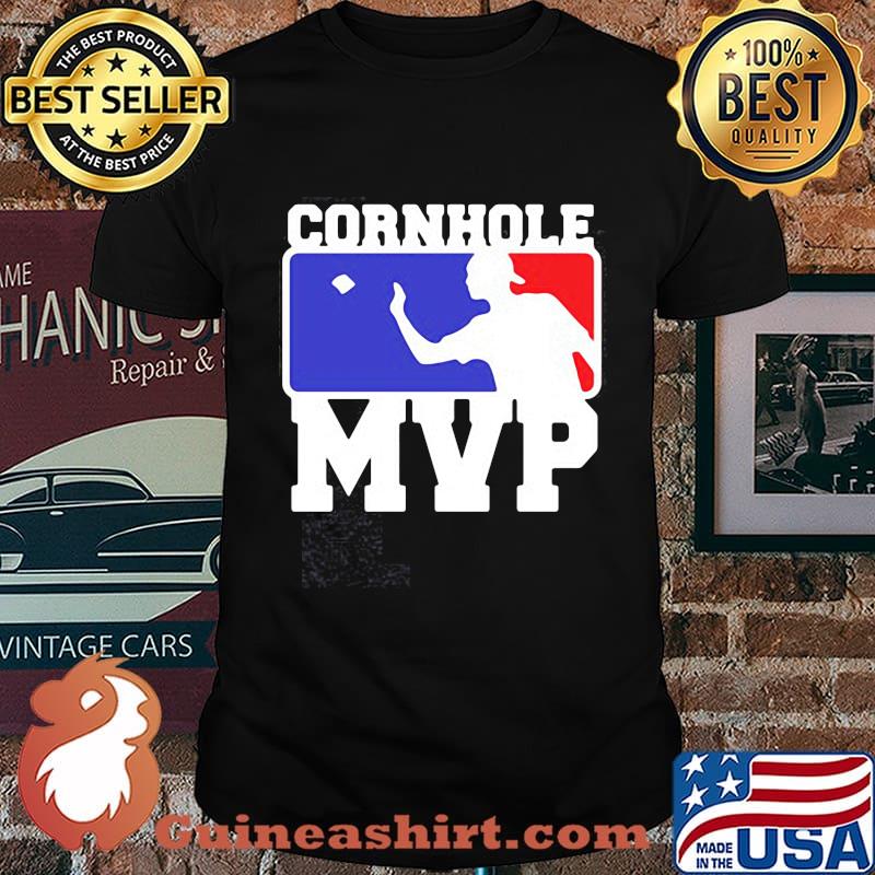 Cornhole mvp baseball logo shirt