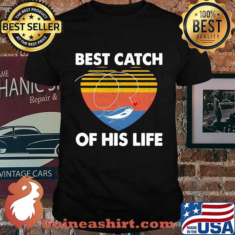 Couple Fishing Best catch of this life vintage retro shirt