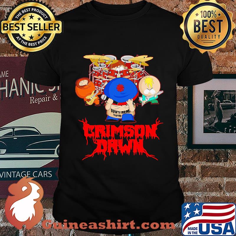 Crimson dawn 100% hemp tegridy drumer shirt