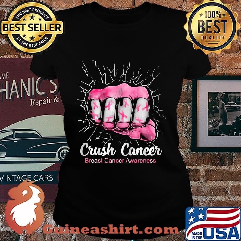 Crush cancer breast cancer awareness s Laides tee