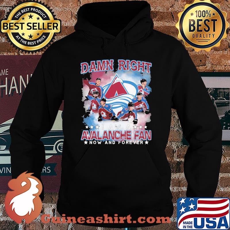 Damn right i am a colorado avalanche fan now and forever stars s Hoodie
