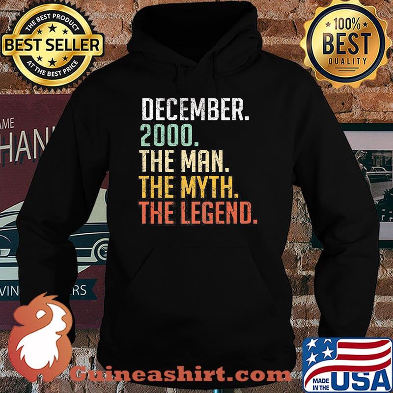 December 2000 The Man The Myth The Legend 20th Birthday 20 Years Old Shirt Hoodie