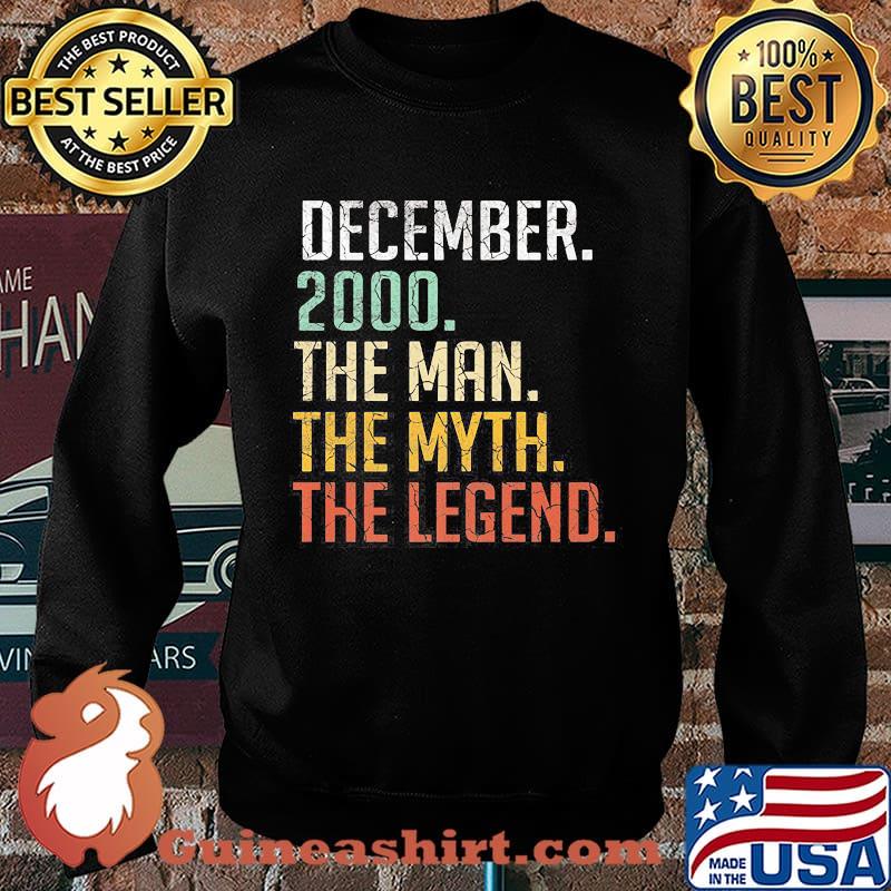 December 2000 The Man The Myth The Legend 20th Birthday 20 Years Old Shirt Sweater