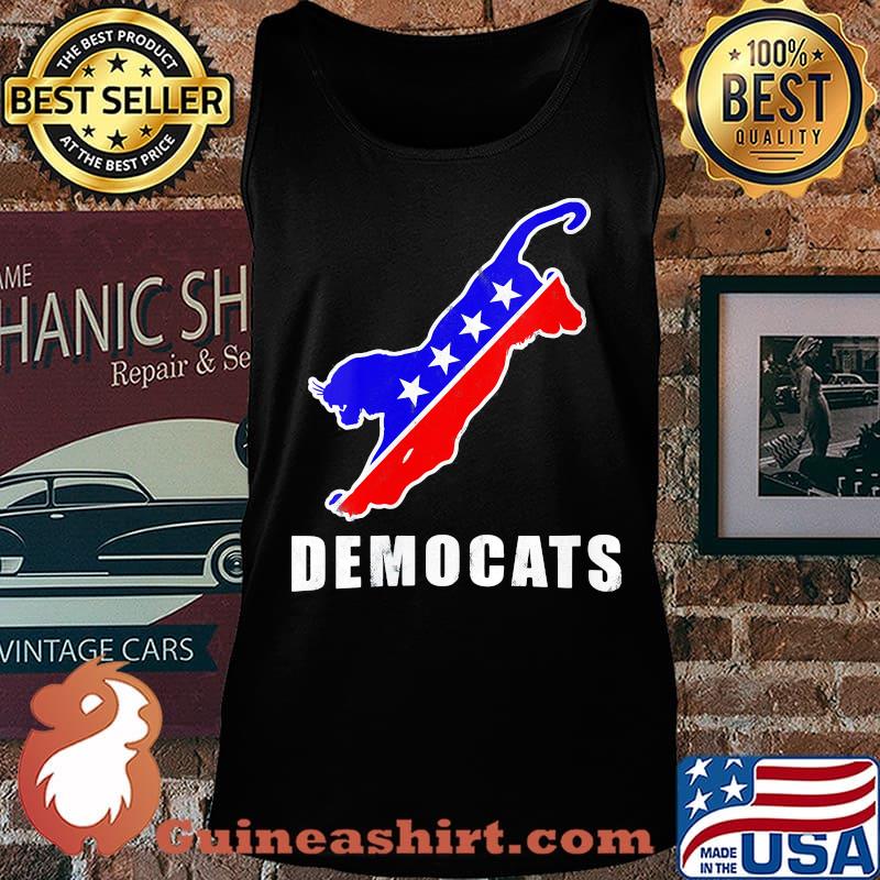 Democats American Flag Cat Shirt Tank top