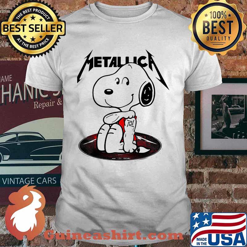 Disney snoopy metallica band shirt