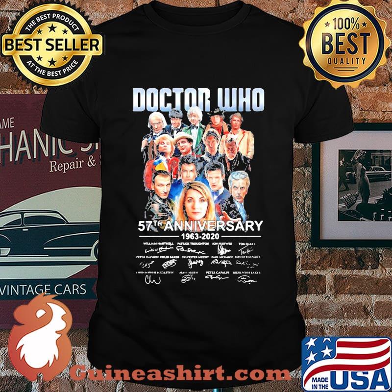 Doctor who 57th anniversary 1963 2020 signatures shirt