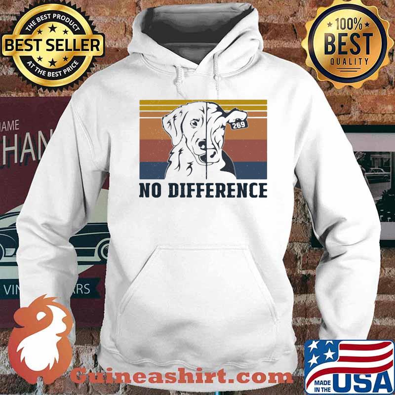 Dog and cow no difference vintage retro s Hoodie