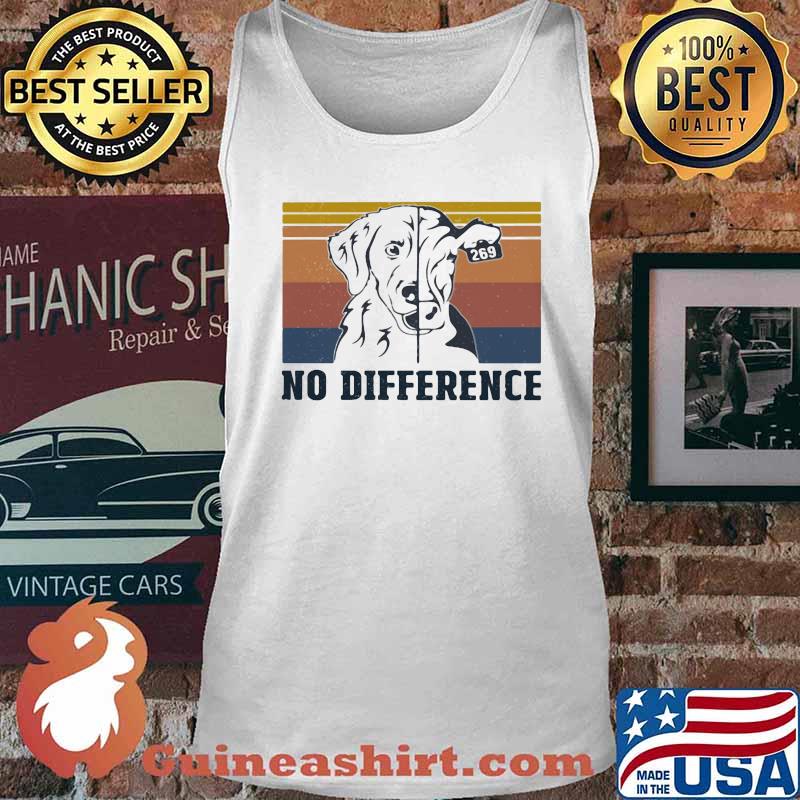 Dog and cow no difference vintage retro s Tank top