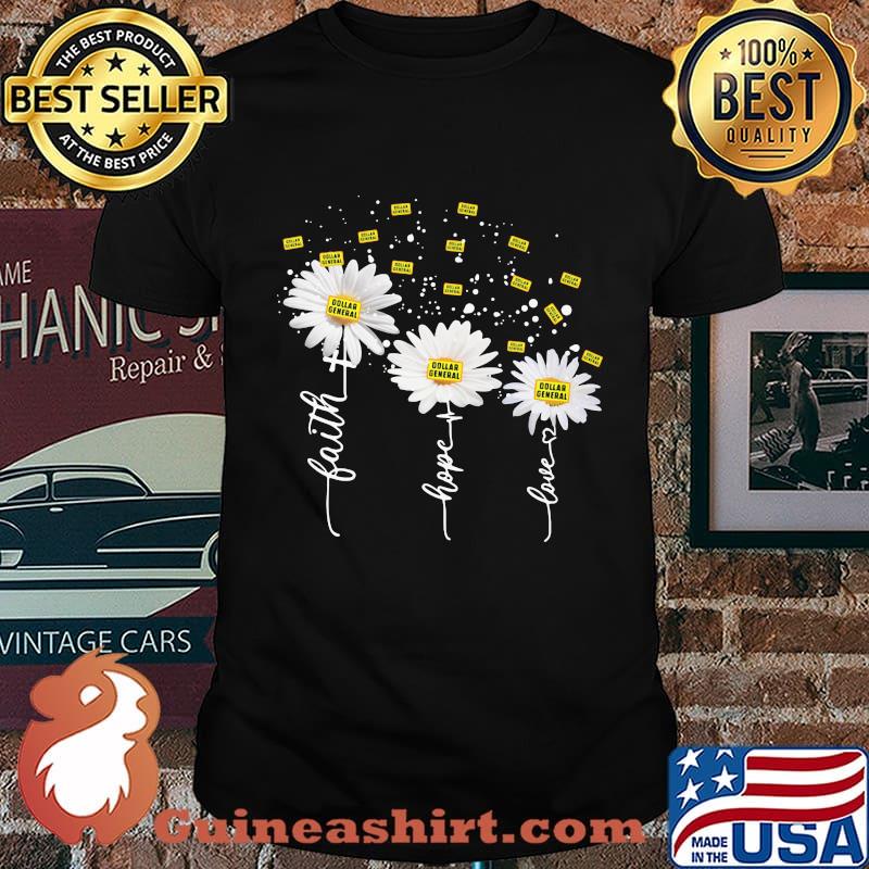 Dollar general faith hope love flower shirt