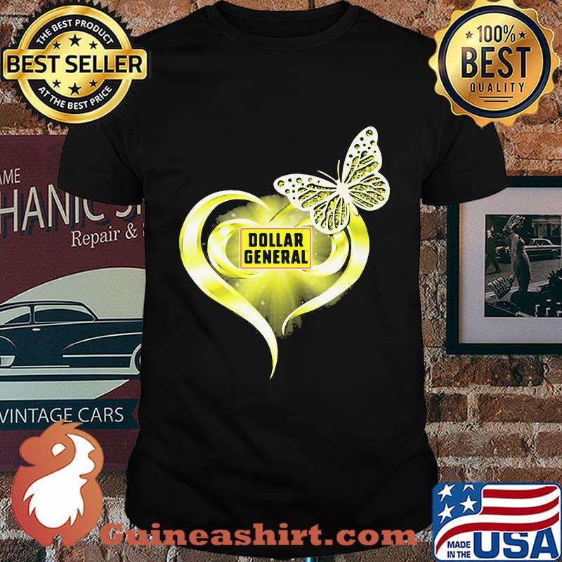 Dollar general heart butterfly shirt