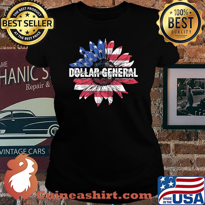 Dollar general love what you do american flag independence day s Laides tee