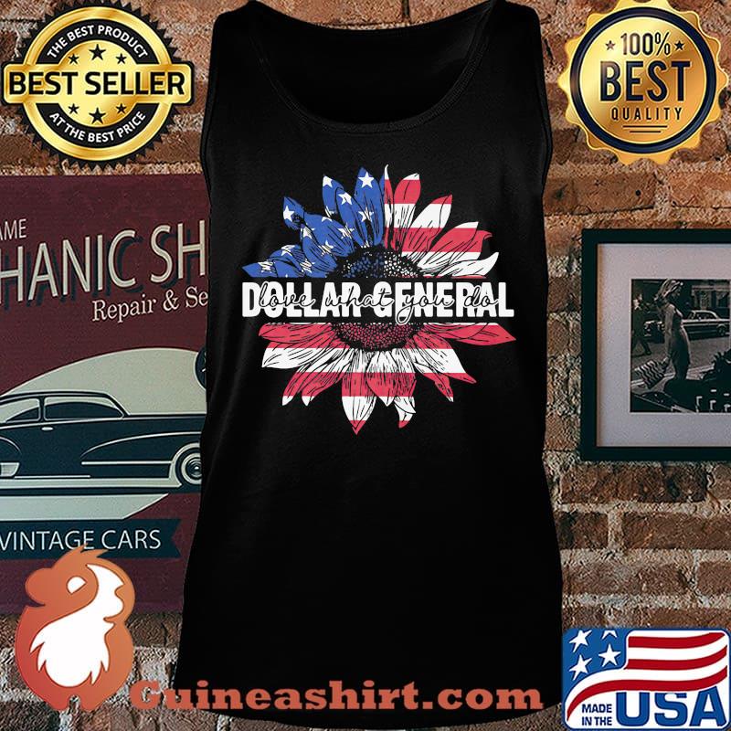 Dollar general love what you do american flag independence day s Tank top