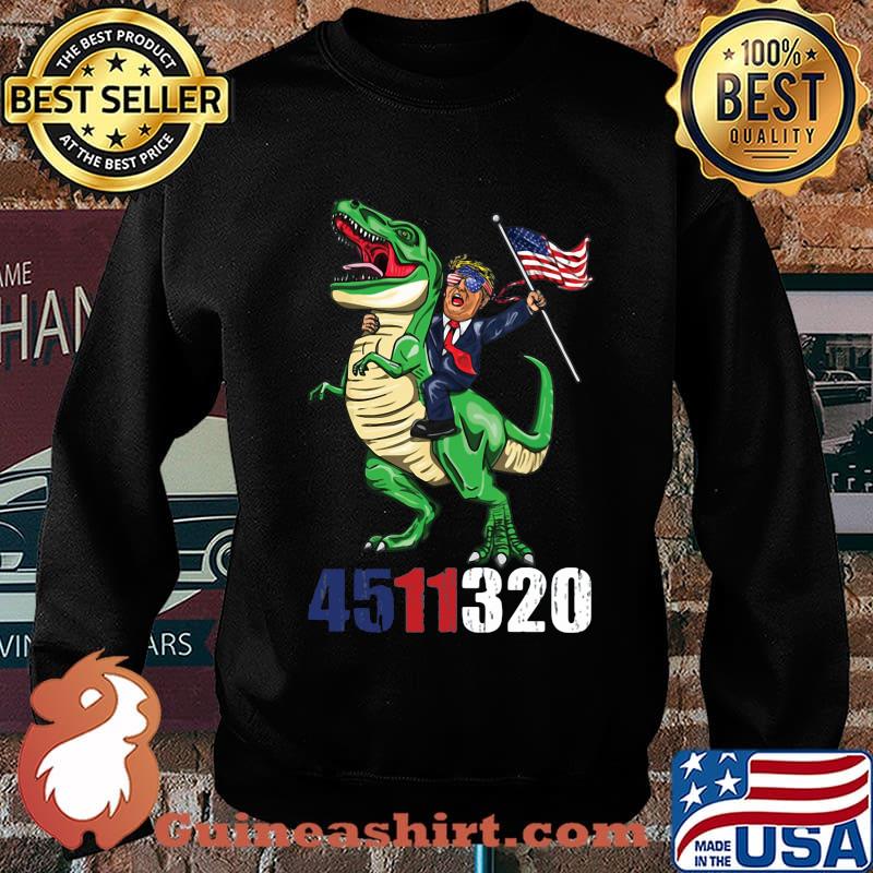 Donald trump riding dinosaur american flag 4511320 s Sweater