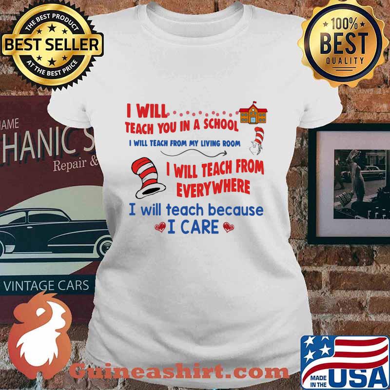 Dr seuss i will teach art here or there i will teach art everywhere s Ladies tee
