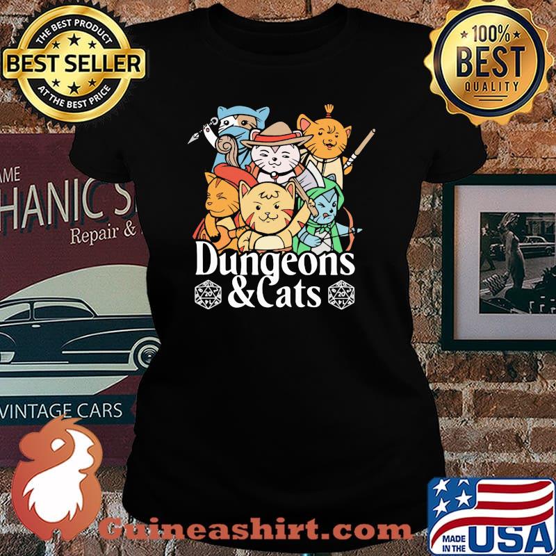 Dungeons and cats game s Laides tee