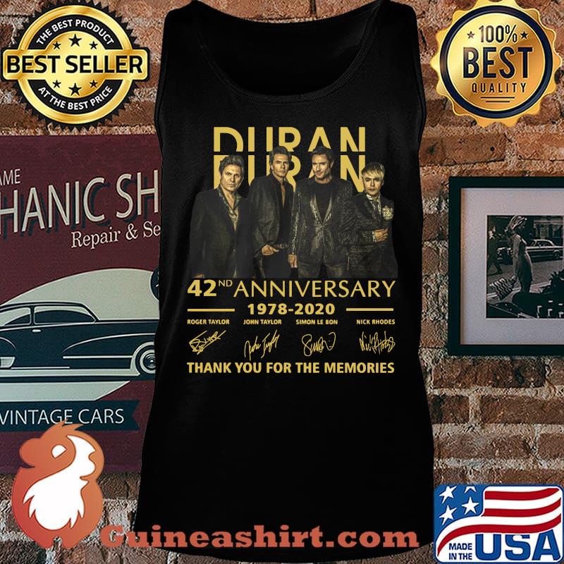 Duran band 42nd anniversary 1978 2020 thank you for the memories signatures s Tank top