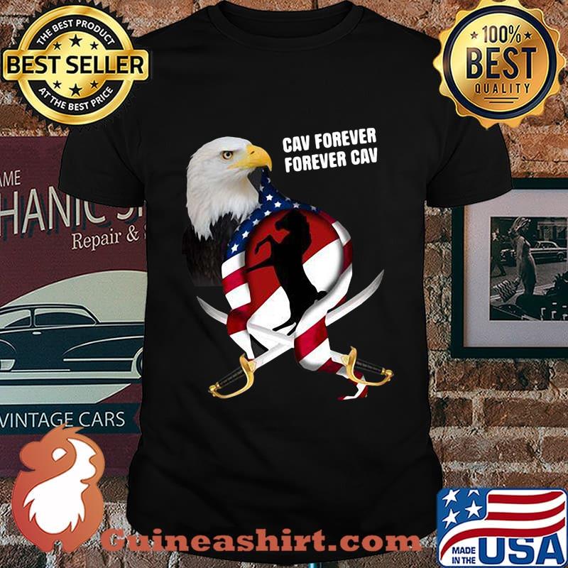 Eagles cav forever american flag independence day shirt