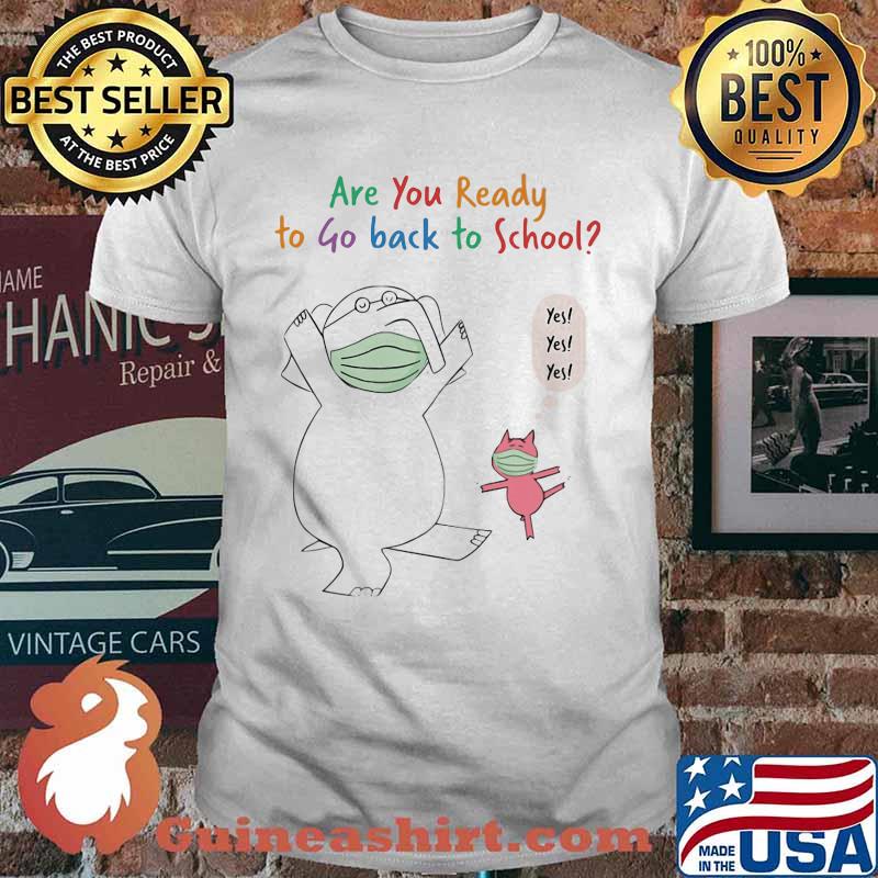 Elephant and piggie mask are you ready to go back to school yes shirt