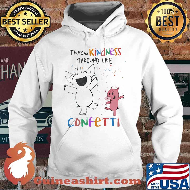 Elephant and piggie throw kindness around like confetti s Hoodie
