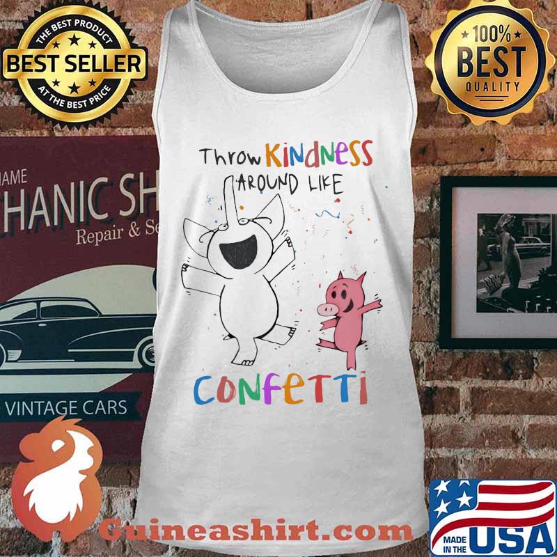 Elephant and piggie throw kindness around like confetti s Tank top