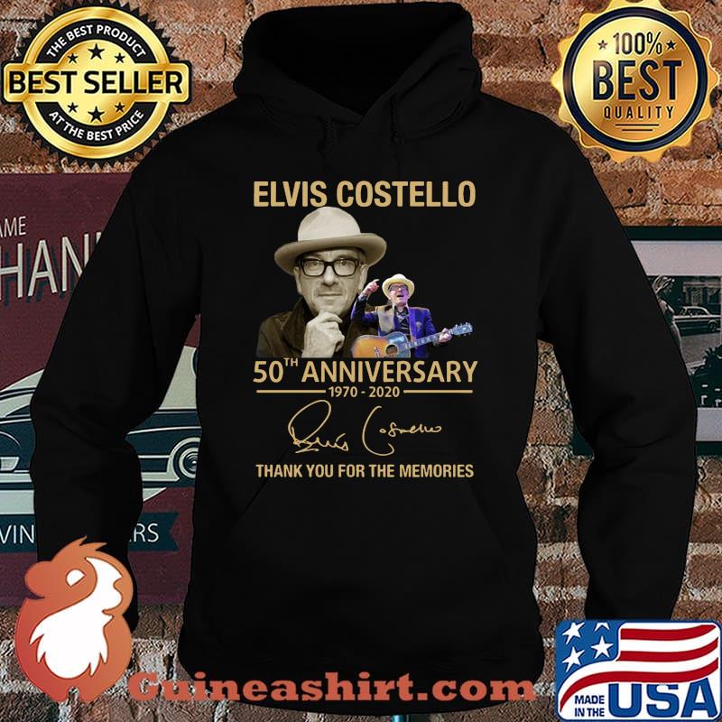 Elvis costello 50th anniversary 1970 2020 thank you for the memories signature s Hoodie