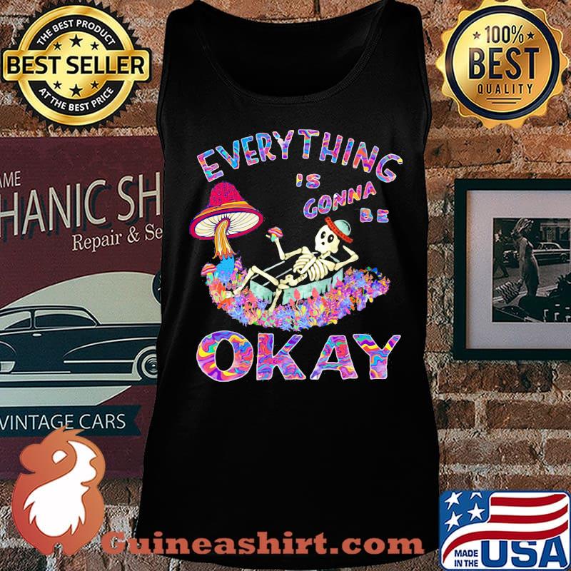 EVERYTHING IS GONNA BE OKAY MUSHROOM SKULL SHIRT Tank top