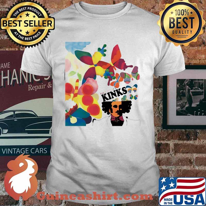 Face to face kinks butterflies shirt
